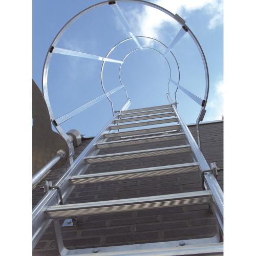 Gevelladder z/veiligheidskooi veilig toegang tot een dak Everest klimhoogte 4.57-4.71 (1x17) product photo