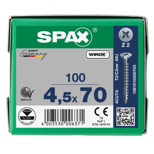 Spaanplaatschroef gegalvaniseerd platkop PZ2 4.5x70mm product photo https://media.isero.nl/Isero-IseroNL-Site/images/L/K2600081_6.jpg L