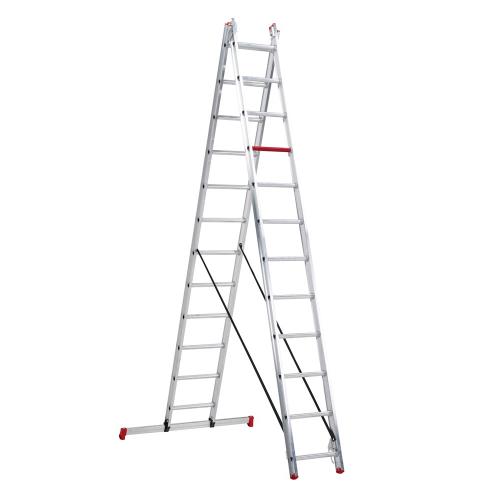 Reformladder I-Profiel 2-dlg Dhz lengte 3.05-5.65m (12.4kg) All Round AR 2060 2x12 treden product photo