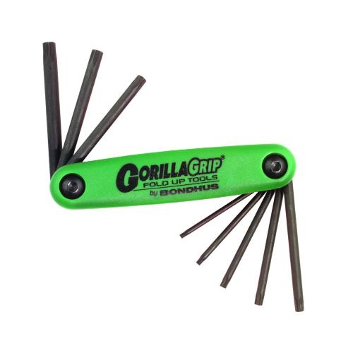 Inbussleutelset Gorillagrip Torx inbusset opvouwbaar 8-delig product photo