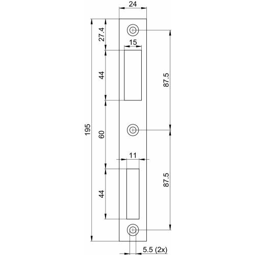 Nemef sluitplaat plat P9600/17 product photo