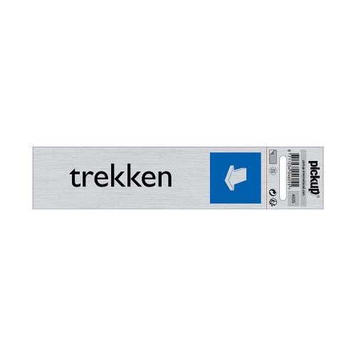 Bord Alulook Trekken liggend 165x44 mm zelfklevend product photo