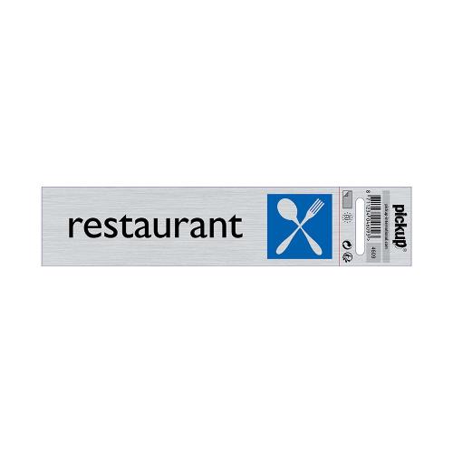 Bord Alulook Restaurant 165x44 mm zelfklevend product photo