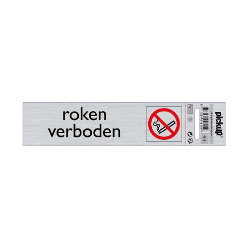 Bord Alulook Roken verboden 165x44 mm zelfklevend product photo