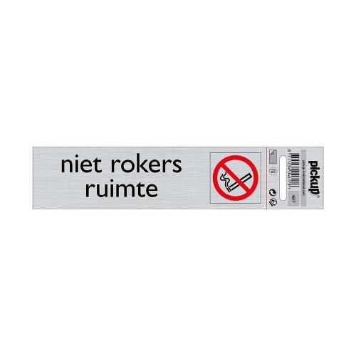 Bord Alulook Niet rokers ruimte 165x44 mm zelfklevend product photo