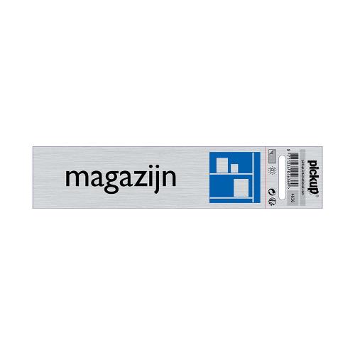 Bord Alulook Magazijn 165x44 mm zelfklevend product photo
