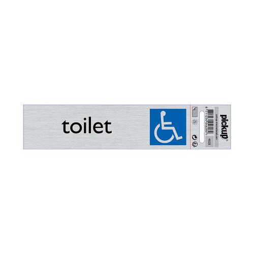 Bord Alulook Toilet toeg. voor rolstoel 165x44 mm zelfklevend product photo