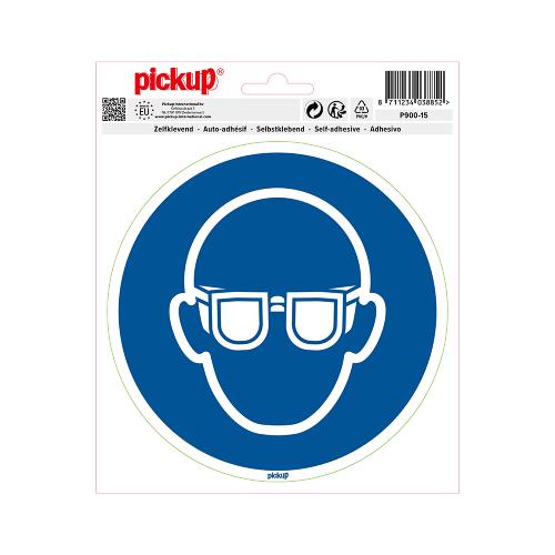 Sticker Veiligheidsbril verplicht 150 mm rond product photo
