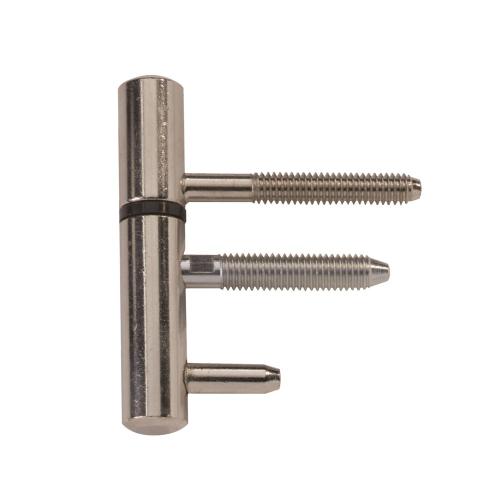 Inboorpaumelle staal vernikkeld 75x14mm voor houten kozijn product photo