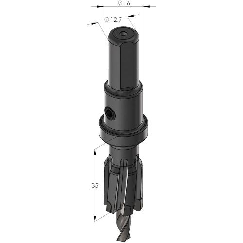 Profit gatfrees 16mm HM Endura product photo https://media.isero.nl/Isero-IseroNL-Site/images/L/Y10401283_1.jpg L
