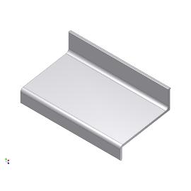 Waterslagprofiel aluminium 40mm product photo