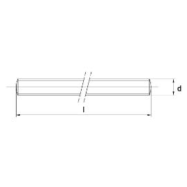 Draadeind 4.8 gegalvaniseerd M12x2000mm product photo