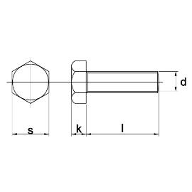 Tapbout zeskant Din 933 RVS A2 M8x25mm product photo