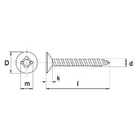 Zelftappende plaatschroef 4.2X32MM DIN 7982 RVS A2 platkop PH2 product photo