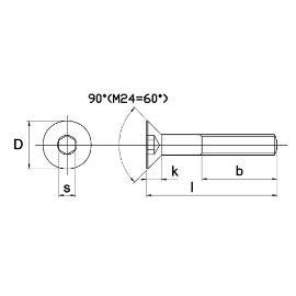 Inbusbout RVS A4 platkop DIN 7991 M4x25 product photo
