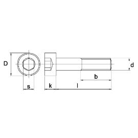 Inbusbout RVS A4 cilinderkop DIN 912 M5x10 product photo