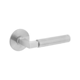 Deurkrukken Baustil vstdrbr.gev op magneet rozet rond RVS Deurkrukken Baustil vstdrbr.gev op magneet rozet rond RVS product photo