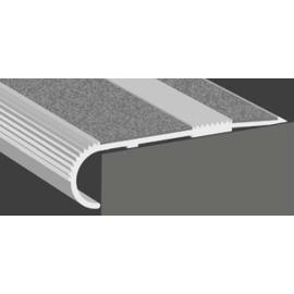 Traptredeprofiel anti-slip grijs 1000mm opleg 55mm geboord product photo