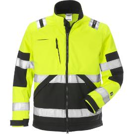 Fristads 4083 WYH softshelljack maat XS Hi-Vis geel/zwart product photo