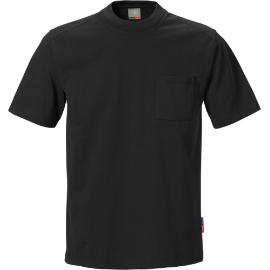 T-shirt met borstzak zwart 4XL product photo