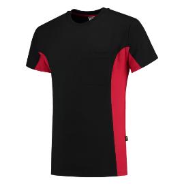 T-shirt zwart/rood 5XL product photo