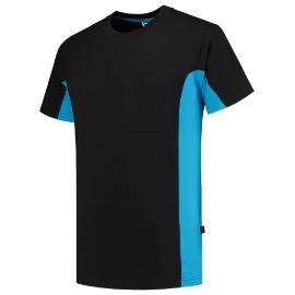 T-shirt zwart/turquoise XS product photo