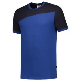 T-Shirt Bicolor naden koningsblauw/marineblauw maat XS product photo