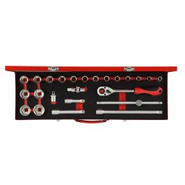 Dopsleutelset 1/2 sw 10-32mm 24-delig product photo
