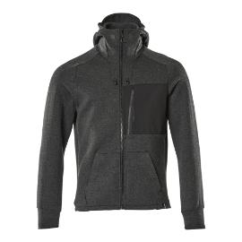 Hoodie Advanced zwart met rits Mt 2XL product photo