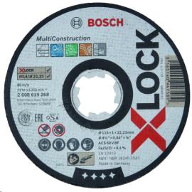 Bosch X-Lock doorslijpschijf recht multi construction 1,0mm-115 MM product photo