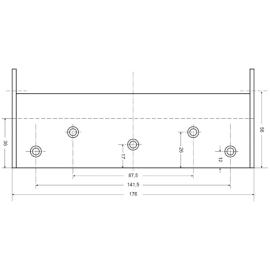 Bommerscharnier dubbelwerkend 7 grijs gelakt product photo