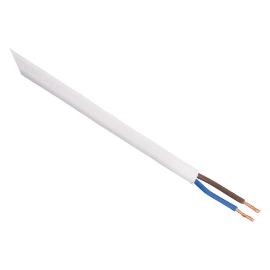 Huishoudsnoer plat wit 2x0.75 Rol = 10m product photo