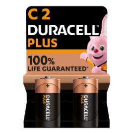 Batterij alkaline kleine Staaf type C 2 stuks Duracell Plus product photo