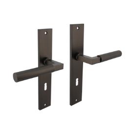 Deurkrukken Baustil op langschild sl-gat72mm antraciet 245x4 product photo