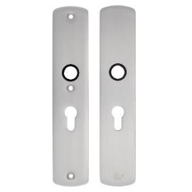 Noxxa SKG3 aluminium veiligheidslangschild 250x50mm - curve - kleur F1 mat - uitvoering PC55 - deurdikte 38/60mm product photo