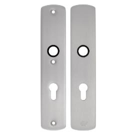 Noxxa SKG3 aluminium veiligheidslangschild 250x50mm - curve - kleur F1 mat - uitvoering PC72 - deurdikte 38/60mm product photo