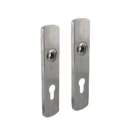 Kortschild SDC RVS ovaal geveerd geborsteld 200x42x10mm pc55 product photo