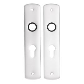 Noxxa geperst aluminium kortschild 200x42mm - curve - kleur F1 mat - uitvoering PC55 product photo