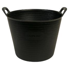 Flexibele kuip met handvatten 25l zwart supersterk product photo