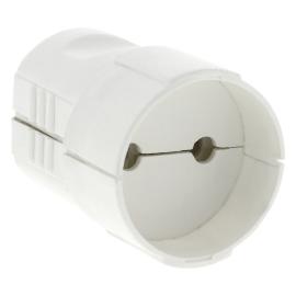 Contrastekker bakkelit wit zonder randaarde 10/16A product photo