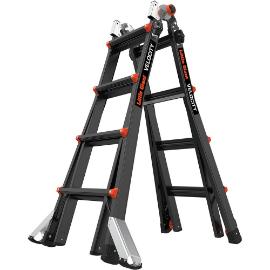 Vouwladder professioneel werkhoogte 5.54m (15.2kg) Velocity Black Pro 4x4 treden product photo
