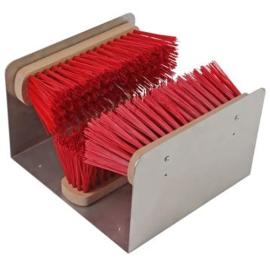 Voetenveger gegalvaniseerd met 3 borstels 32x20cm product photo