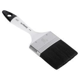 Kwast plat 2* maat 3 synthetisch haar acryl/alkyd verf kunststof steel product photo