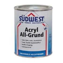 Sudwest all-grund acryl grondverf 0,75l wit 9110 product photo