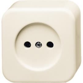 ABB Busch-Jaeger wandcontactdoos opbouw 1 voudig zonder ra creme wit Standaard Aplus Ral 1013 2CKA002141A0192 product photo
