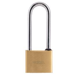 Noxxa hangslot messing met hoge beugel - 40mm - inclusief 2 sleutels - gelijksluitend 4002 product photo