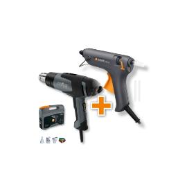 Actieset heteluchtpistool in koffer + lijmpistool HG2120E + Gluematic 1011 230V product photo