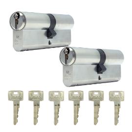 Noxxa Basic cilinderset - SKG** - 2x35/45 gelijksluitend - inclusief 6 sleutels product photo