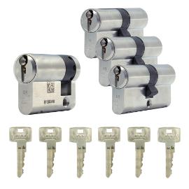 Noxxa Basic cilinderset - SKG** - 1x10/30 + 3x30/30 gelijksluitend - inclusief 6 sleutels product photo
