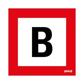 Bord Brandweer buis 100 x 100mm product photo